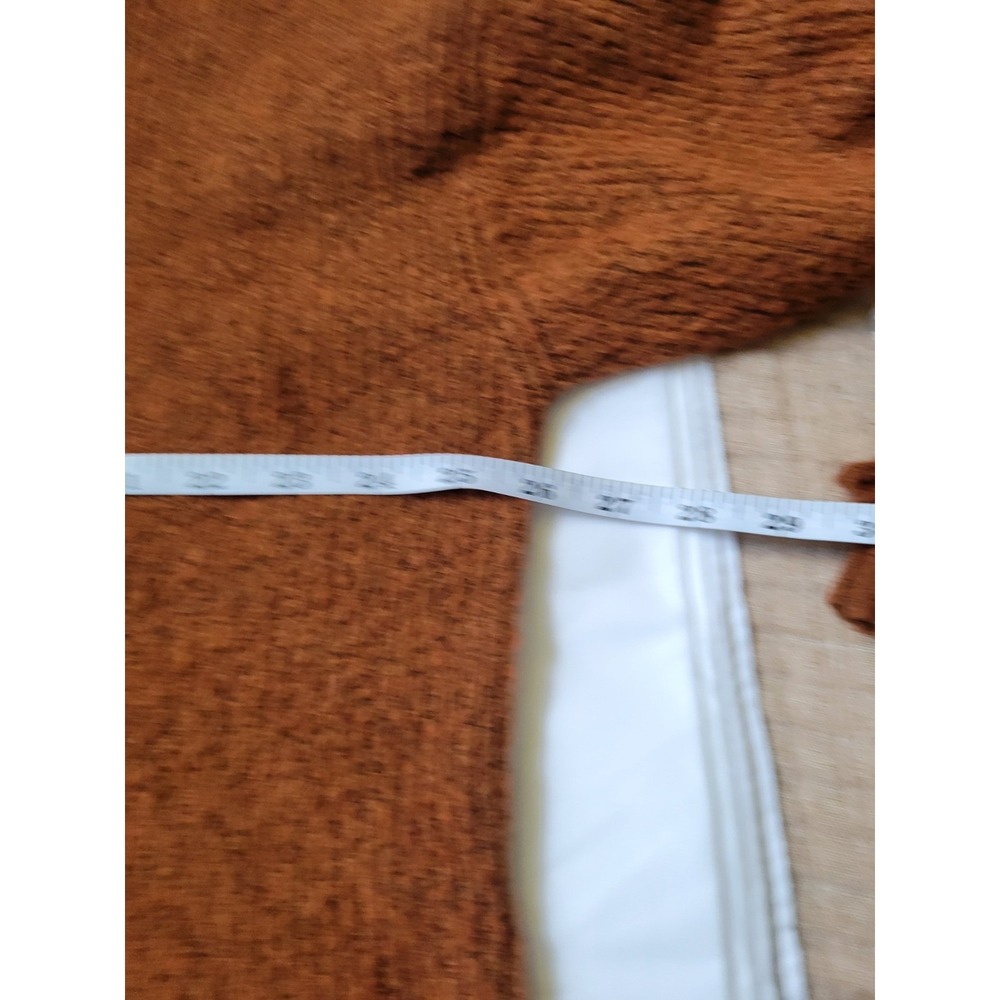 Free Assembly V-Neck Women's Sweater Knit Long Sleeves Orange/ Rust Size XL - Picture 9 of 11